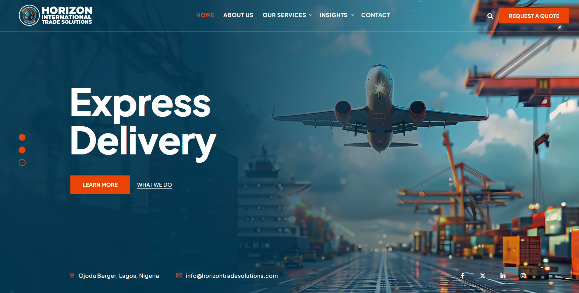 Horizon International Trade Solutions - Compliance & Logistics Portal