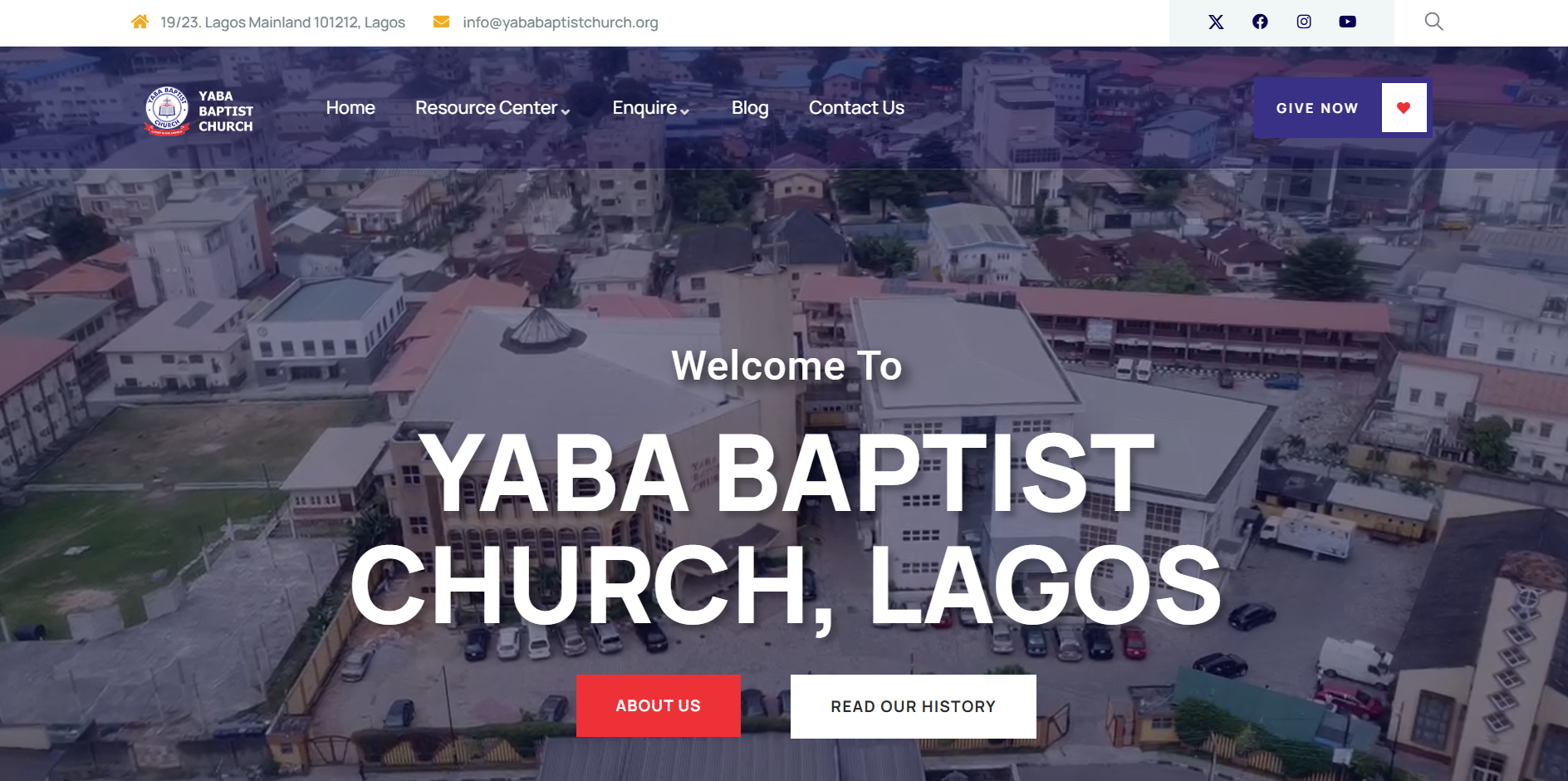 Yaba Baptist Church - Digital Evangelical Outreach & Church Management Portal